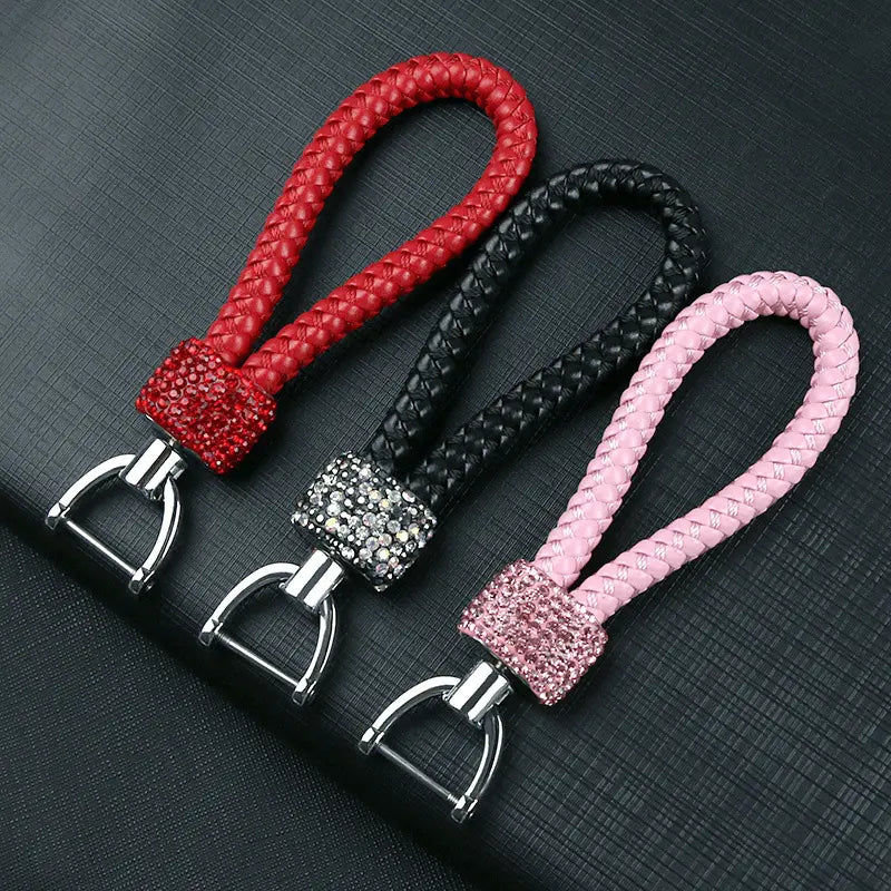 Crystal Braided Rope Key Chain - Pretty Fab Things