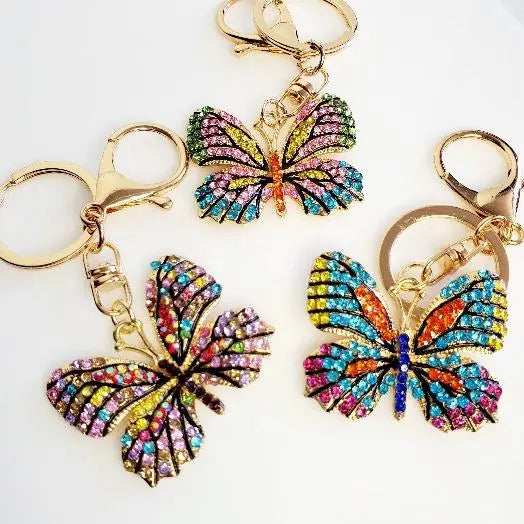 Butterfly Crystal Key Chains - Pretty Fab Things