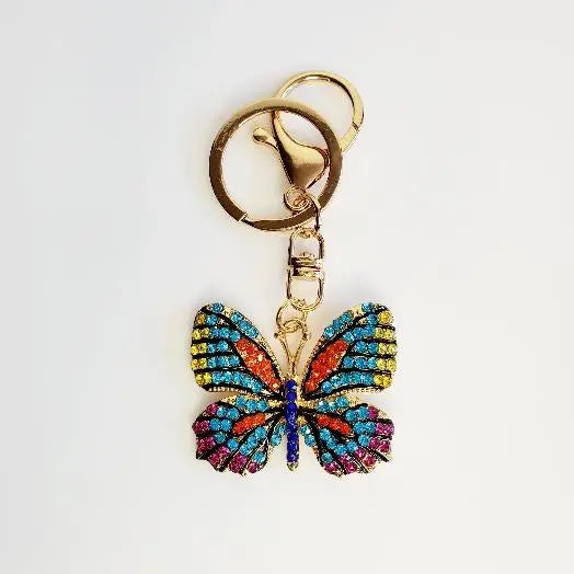 Butterfly Multi  Crystal Key Chains - Pretty Fab Things