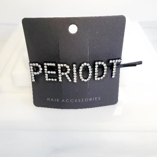 I'm Extra Black Word Periodt Rhinestone Hair Clips - Pretty Fab Things