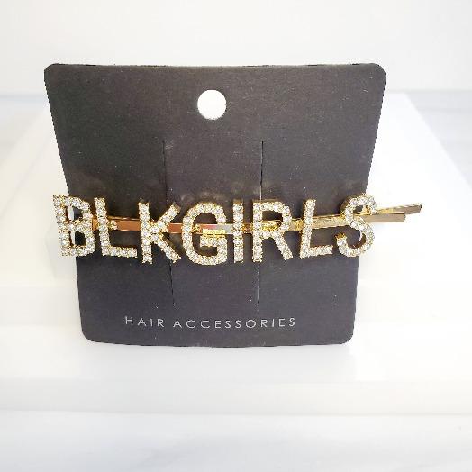 Gold Rhinestone Word Hair Clips & Accessories - Pretty Fab Things