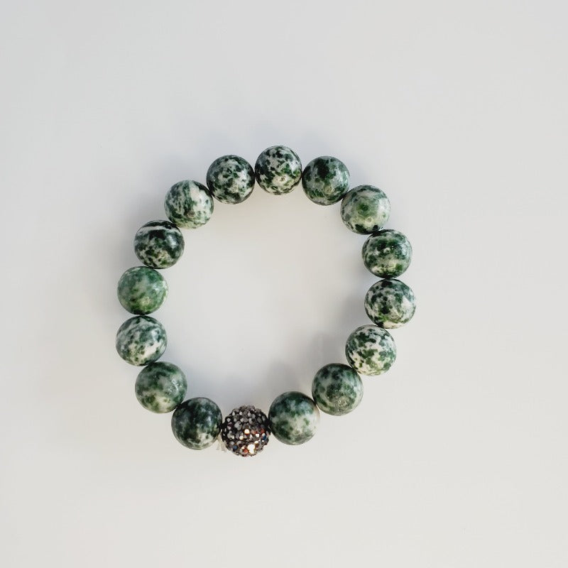 Jade Druzy Stone 3 Piece Bracelet Set | Pretty Fab Things