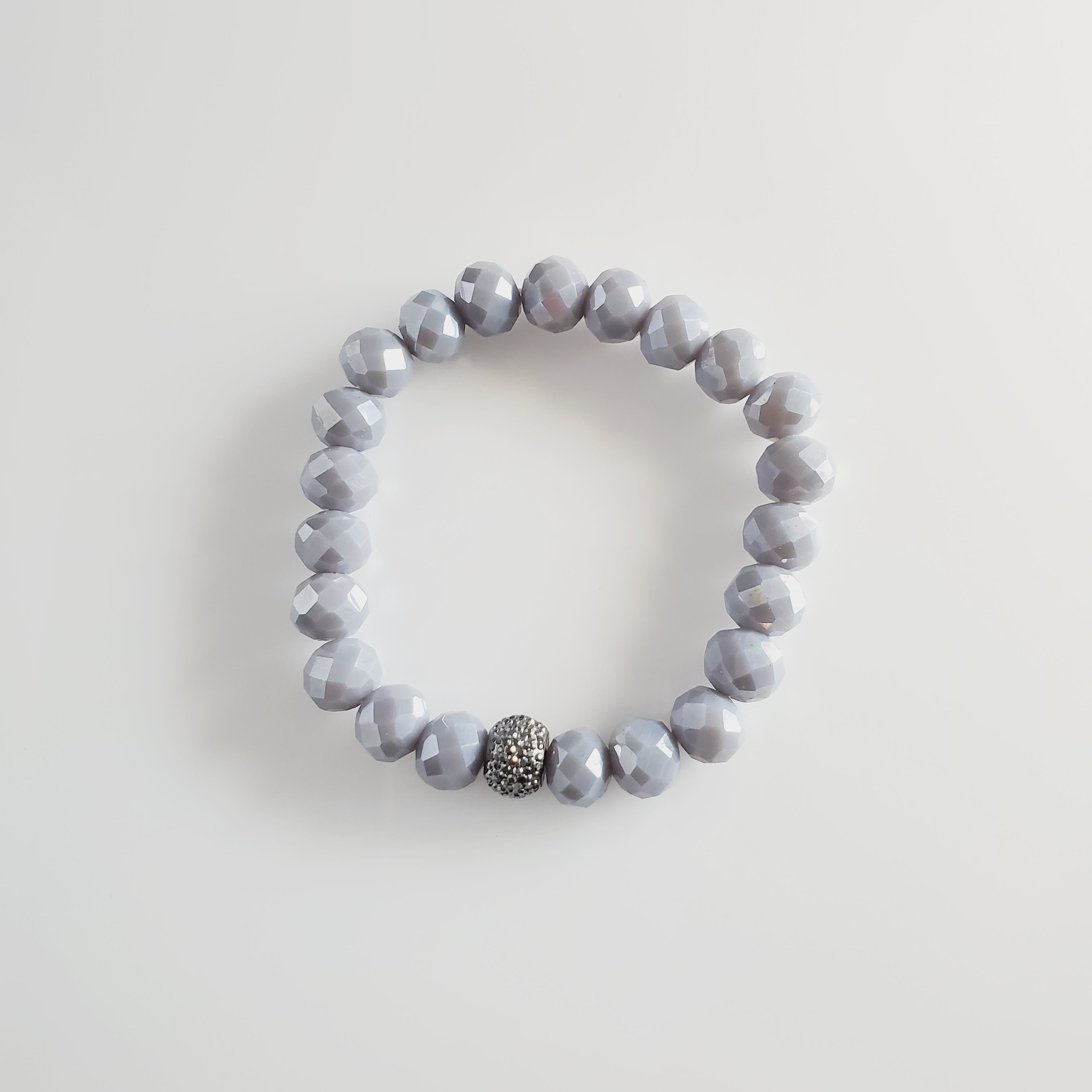 Gorgeous Gray Druzy 3 Piece Bracelet Set freeshipping - Pretty Fab Things