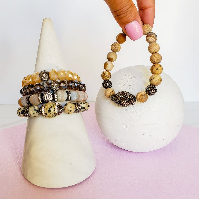 Natures Beauty five piece bead  bracelet set | Pretty Fab Things