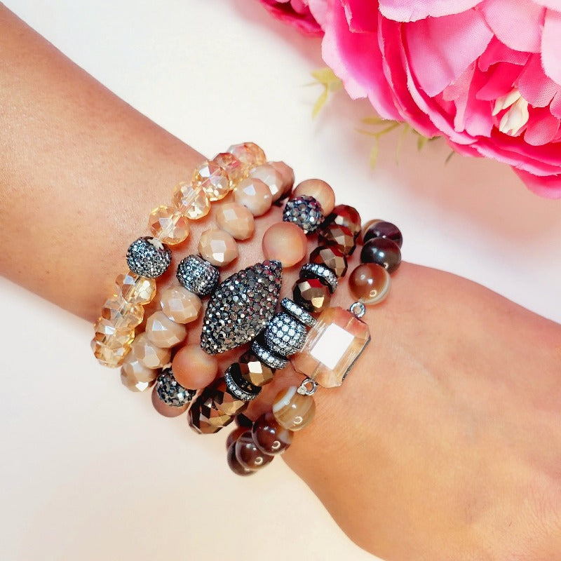 Bronze Beauty Five Piece Bracelet Set | Pretty Fab Things