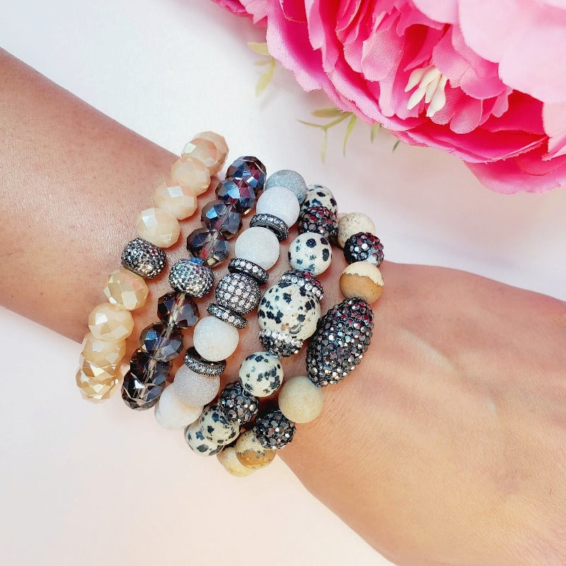 Natures Beauty five piece bead  bracelet set | Pretty Fab Things